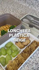 Lonchera Plástica Beige 1500 ml 1 un