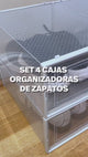 Set 4 Cajas Organizadoras de Zapatos Home Logics 1 un