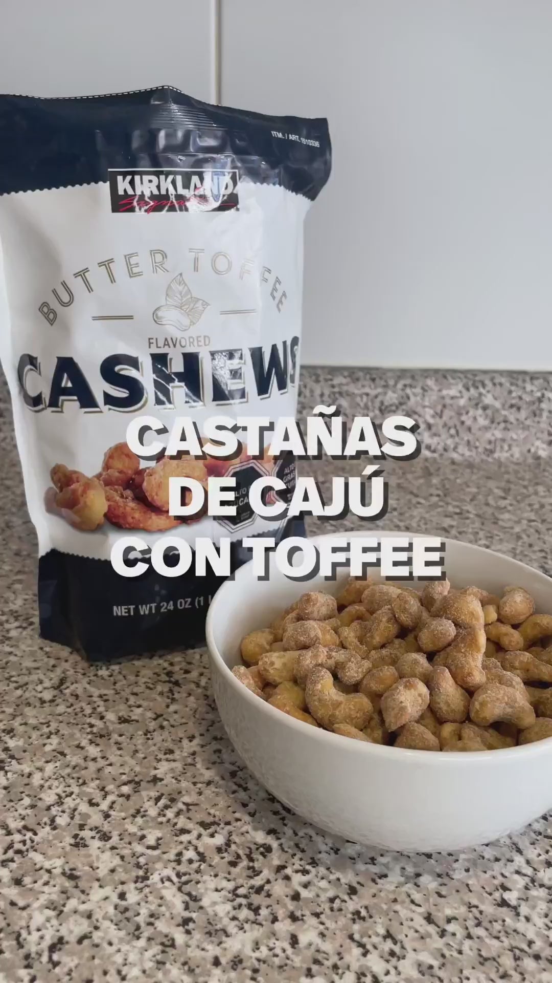 Castañas de Cajú con Toffee Kirkland 680 g
