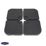 Base Plástica Rellenable Cuadrada Para Quitasol 4 x 15 Litros Canberra 1 un