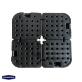 Base Plástica Rellenable Cuadrada Para Quitasol 4 x 15 Litros Canberra 1 un