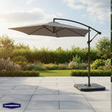 Set Quitasol de Terraza Capri 3M Canberra 1 un con Base Plástica