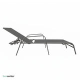 Reposera Acero Reposabrazos 198 x 67 x 52 cm Cool Gray Sunseeker 1 un