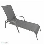 Reposera Acero Reposabrazos 198 x 67 x 52 cm Cool Gray Sunseeker 1 un