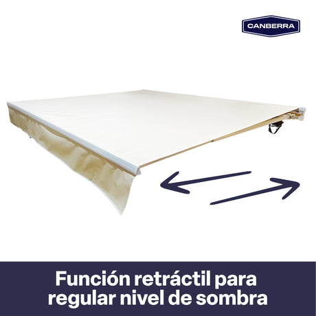 Toldo Retráctil 3 x 2.5 m Beige Canberra 1 un