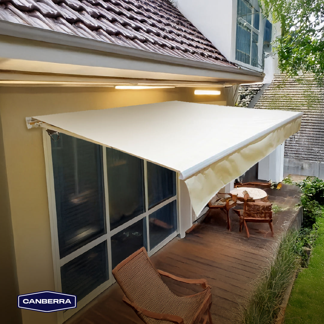 Toldo Retráctil 4 x 2.5 m Beige Canberra