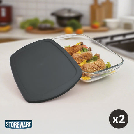 Fuente Hornear Vidrio 1.6L con Tapa Storeware 1 un