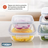 Set 5 Contenedores Herméticos Vidrio Storeware 1 un