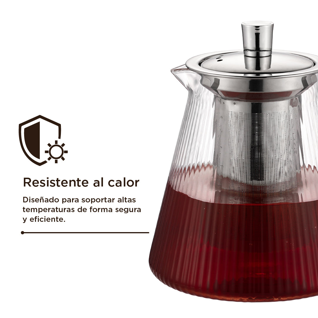Tetera Vidrio 600 ml Home Logics 1 un