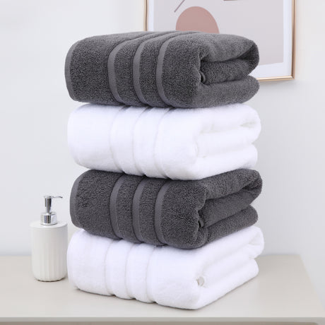 Set 2 Toallas Ducha 76 x 137 cm Algodón Gray Blair Home 1 un