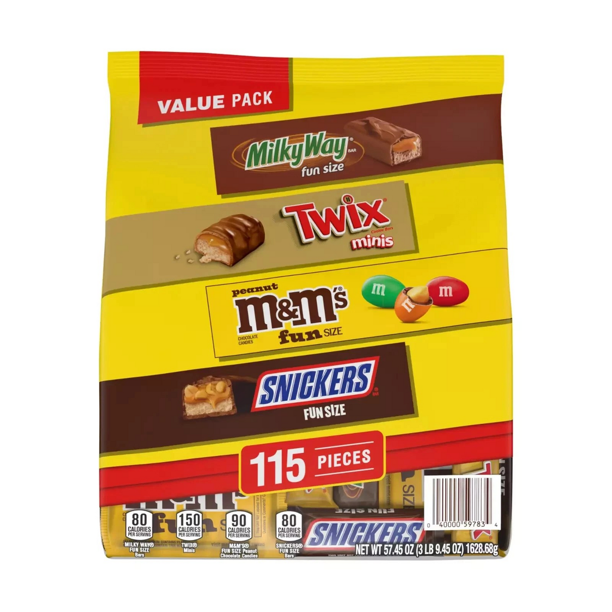 Chocolates Fun Size Surtidos 115 un Mars 1.6 kg