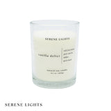 Vela Soja Natural Vanilla Delici 400g Serene Lights 1 un