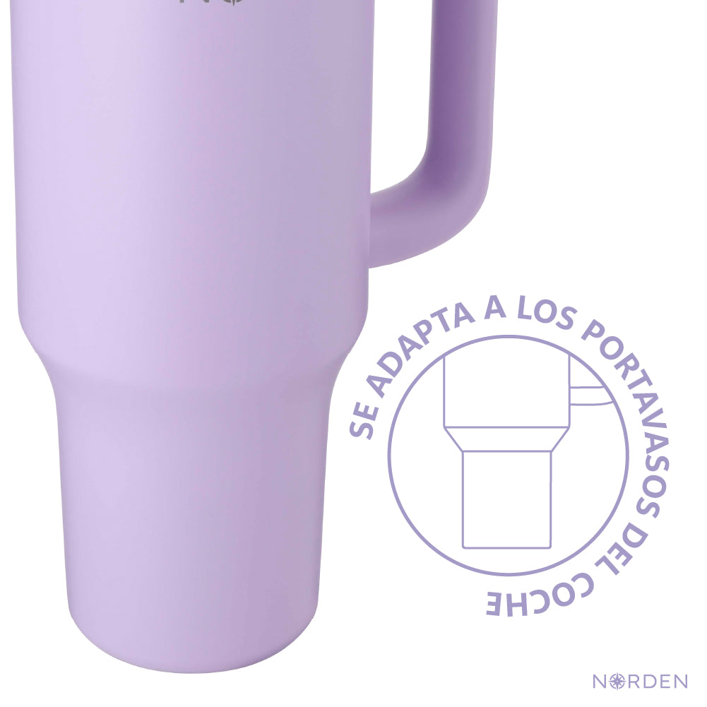 Botella Térmica Tumbler Leak-Proof Violet Mist 1200 ml Norden 1 un