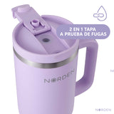 Botella Térmica Tumbler Leak-Proof Violet Mist 1200 ml Norden 1 un