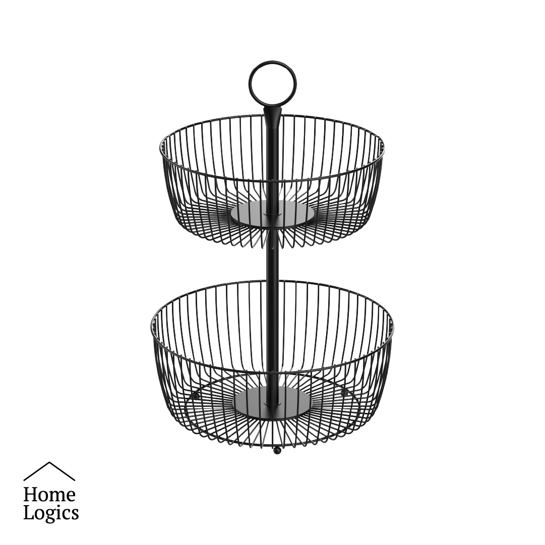 Canasto Frutas 2 Niveles Home Logics