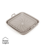 Set 2 Moldes Silicona Air Fryer Cuadrados 21 cm Home Logics 1 un