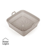 Set 2 Moldes Silicona Air Fryer Cuadrados 21 cm Home Logics 1 un