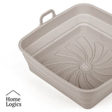 Set 2 Moldes Silicona Air Fryer Cuadrados 21 cm Home Logics 1 un